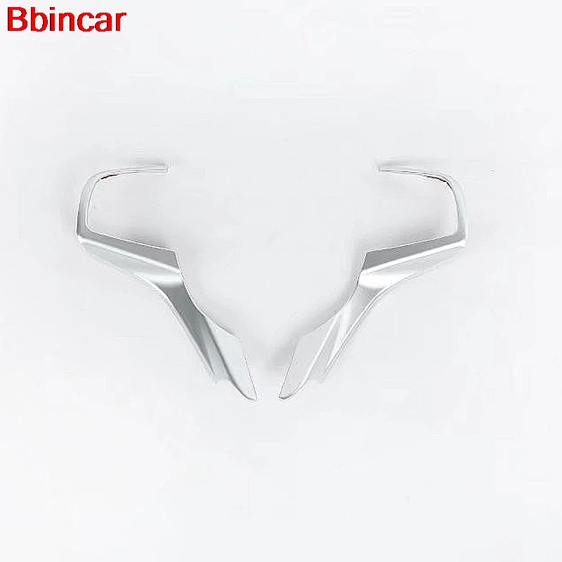 

Аксессуары для салона автомобиля Bbincar, хромированная отделка переднего рулевого колеса из АБС-пластика, 2 шт. для Acura CDX 2016 2017 2018
