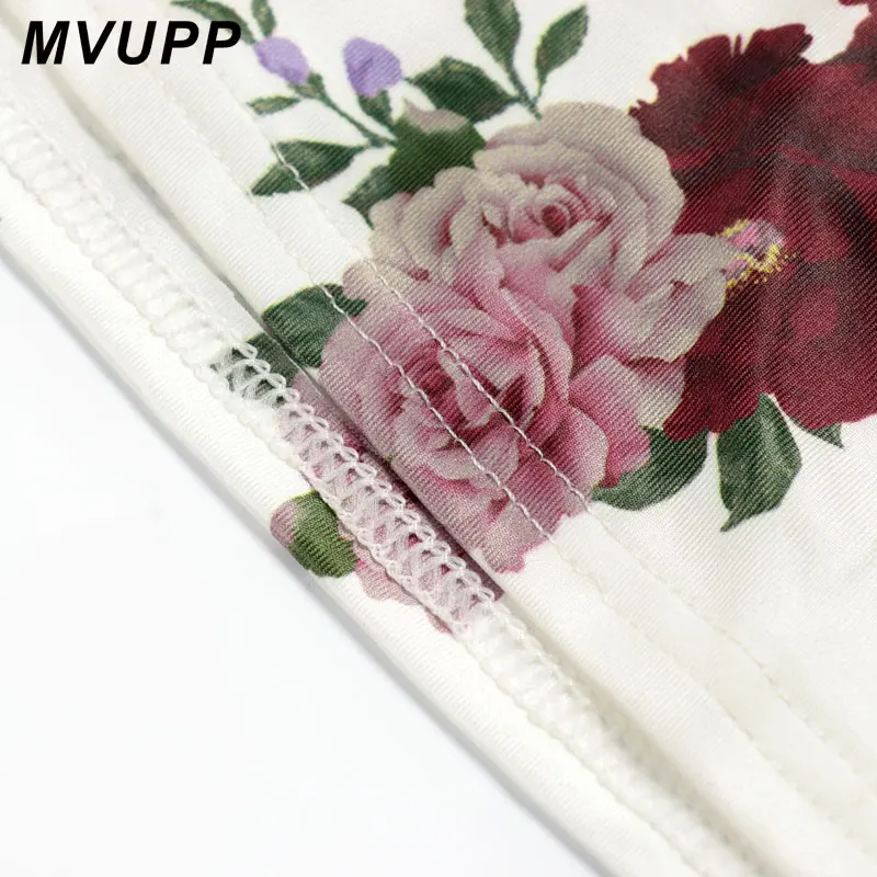 Женское платье для мамы и дочки MVUPP семейная одежда с коротким рукавом цветочным