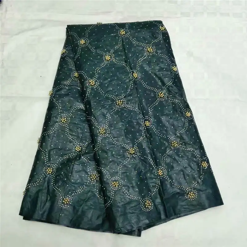 

2019 High Quality Bazin Riche Fabric Beaded Bazin Riche And Rhinestones Fabric 5 Yards Per Piece ! TLF5318