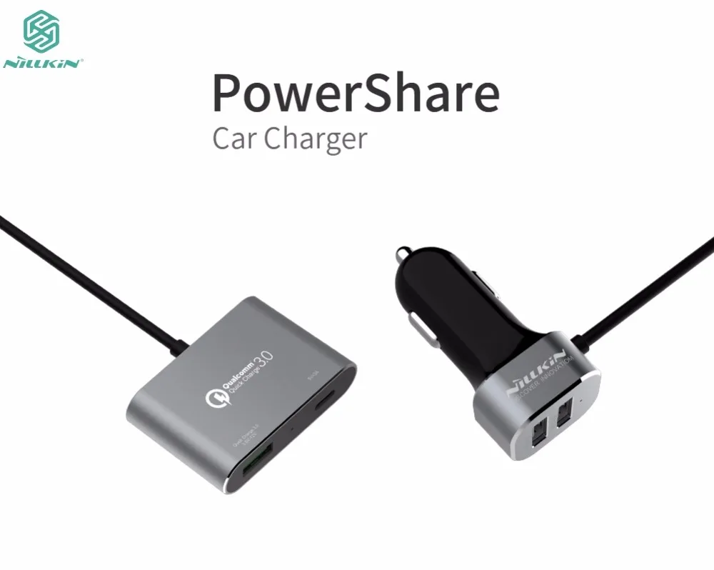 Автомобильное зарядное устройство Nillkin 4 порта двойной тип C USB QC 2 0 3 для iphone 11 Pro Max