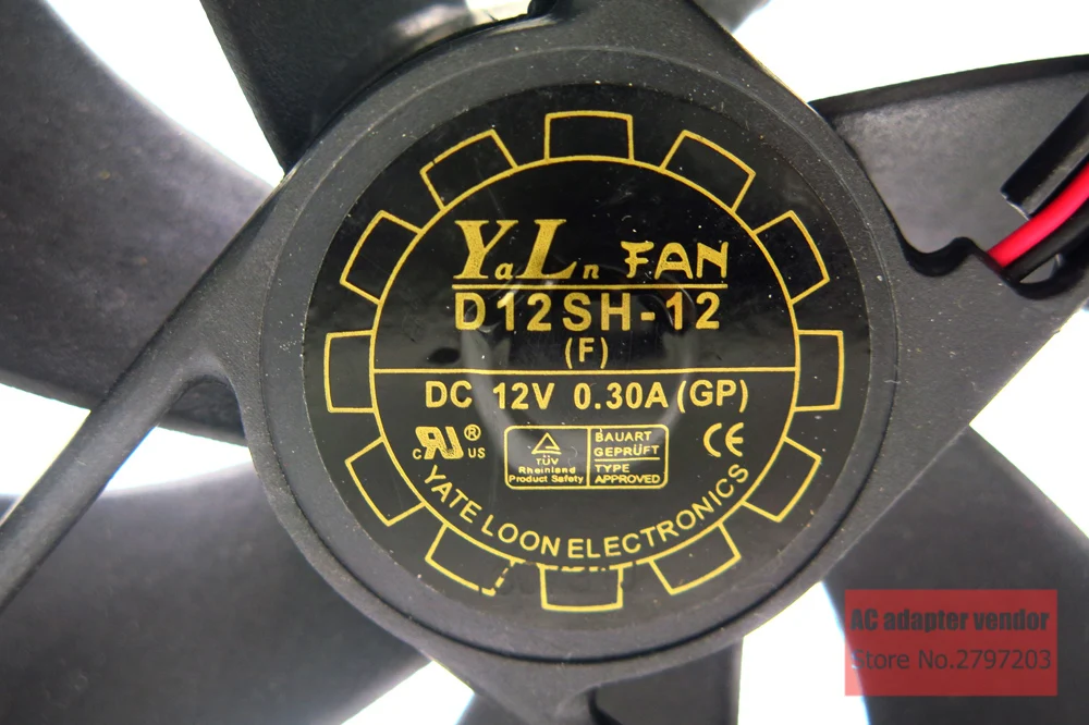 

Brand new Original Yate Loon D12SH-12 D12SM-12 12025 DC 12V 0.30A cooling fan