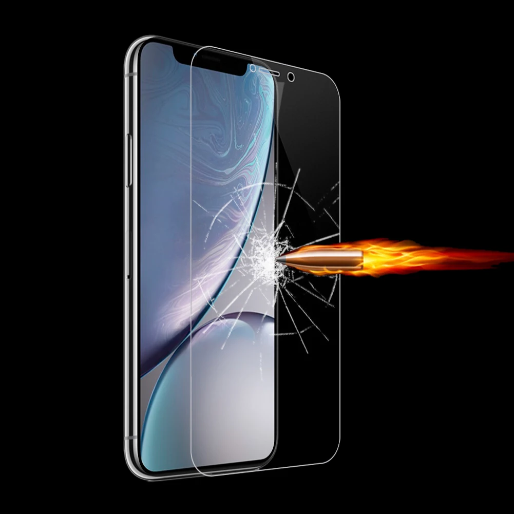 Закаленное стекло для защиты экрана для iPhone 7 6 6s 5 se 8 plus X XS MAX XR защитное стекло 9H Стразы Алмазный Блеск Блестящий