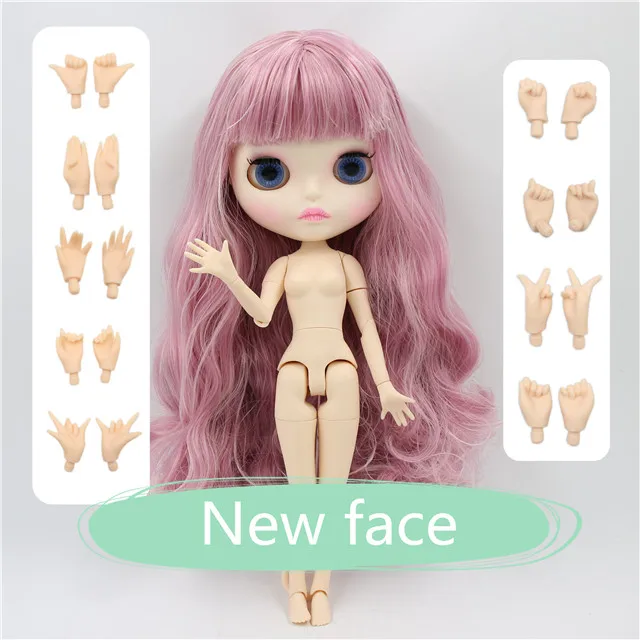 matte face Фабрика blyth кукла 1/6 bjd кукла с одеждой обувь или новое лицо голая кукла 1/6 30 см - Цвет: matte face