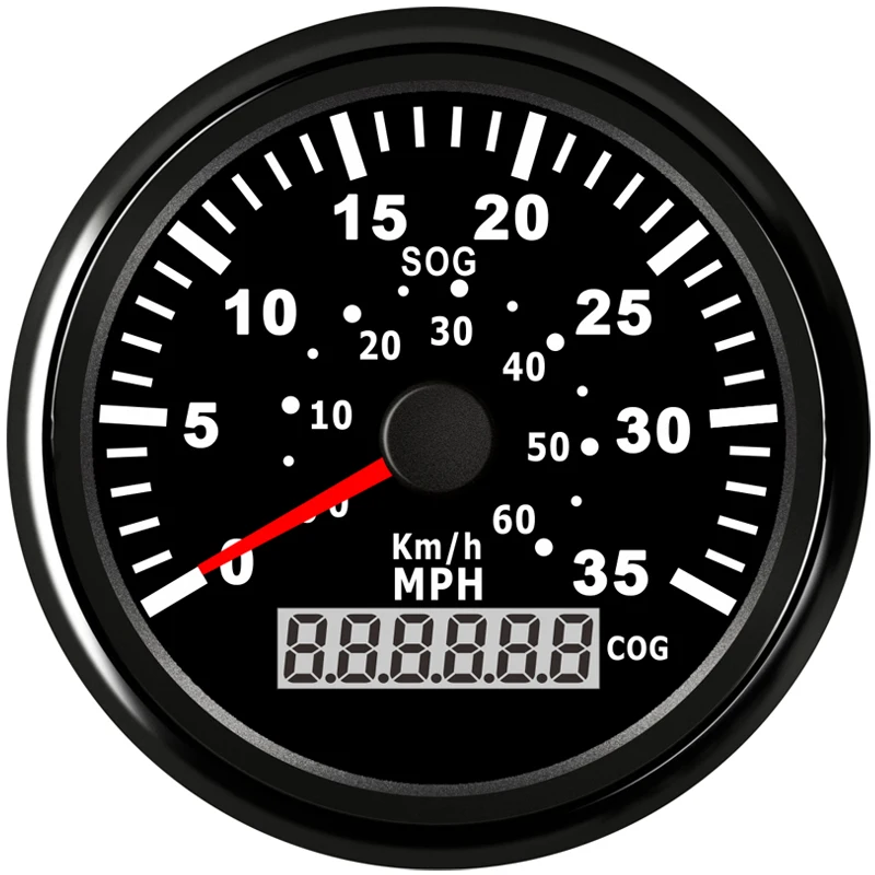 85 мм GPS Спидометр 35MPH 60 км/ч метр для лодки яхты судна с подсветкой и датчиком