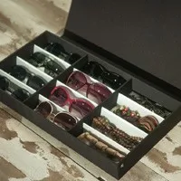 Новое поступление наручные часы Дисплей хранения Организатор Box Контейнер 2 cell кожа Оконный Дело его и ее часы коробка Горячая Распродажа