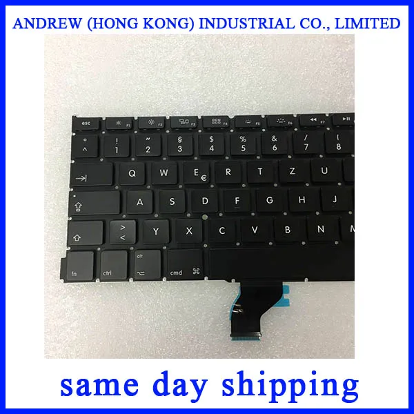 10 шт./лот новая клавиатура A1502 для Macbook Pro Retina 13 &quotA1502 немецкая DE GR 2013 2014 2015 лет |