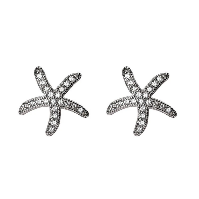 

Sole Memory Exquisite Starfish Cute Mini Sweet Fresh Literature 925 Sterling Silver Fashion Female Stud Earrings SEA523