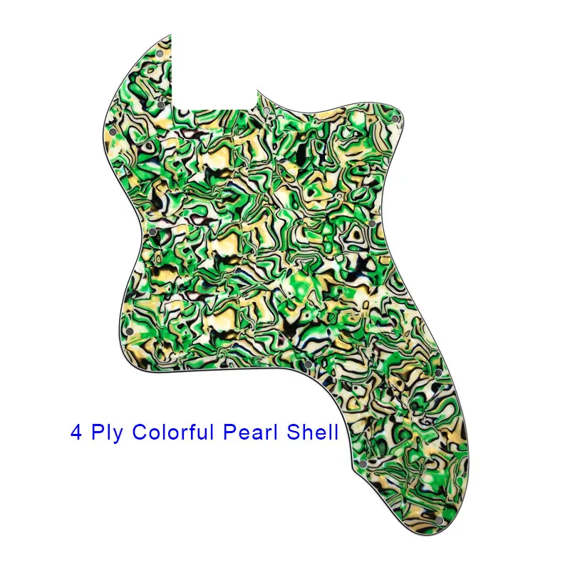 Colorful Pearl shell Pleroo гитарные части-для США FD DIY классическая серия '72 thinline Tele Telecaster гитара накладка пустой царапины пластины - Цвет: Colorful Pearl shell