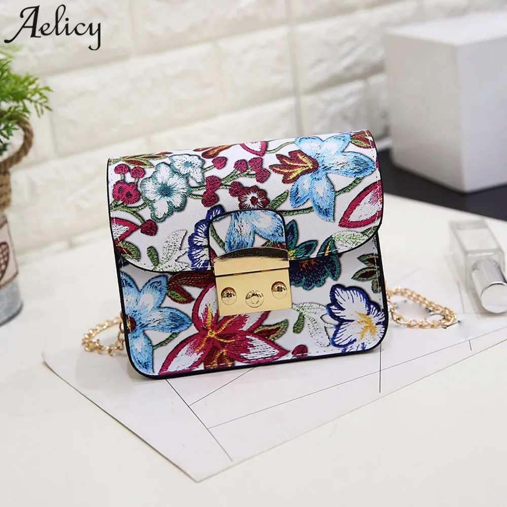 Aelicy бабочка животный узор Женская мода мини Этническая Вышивка винтажные сумки