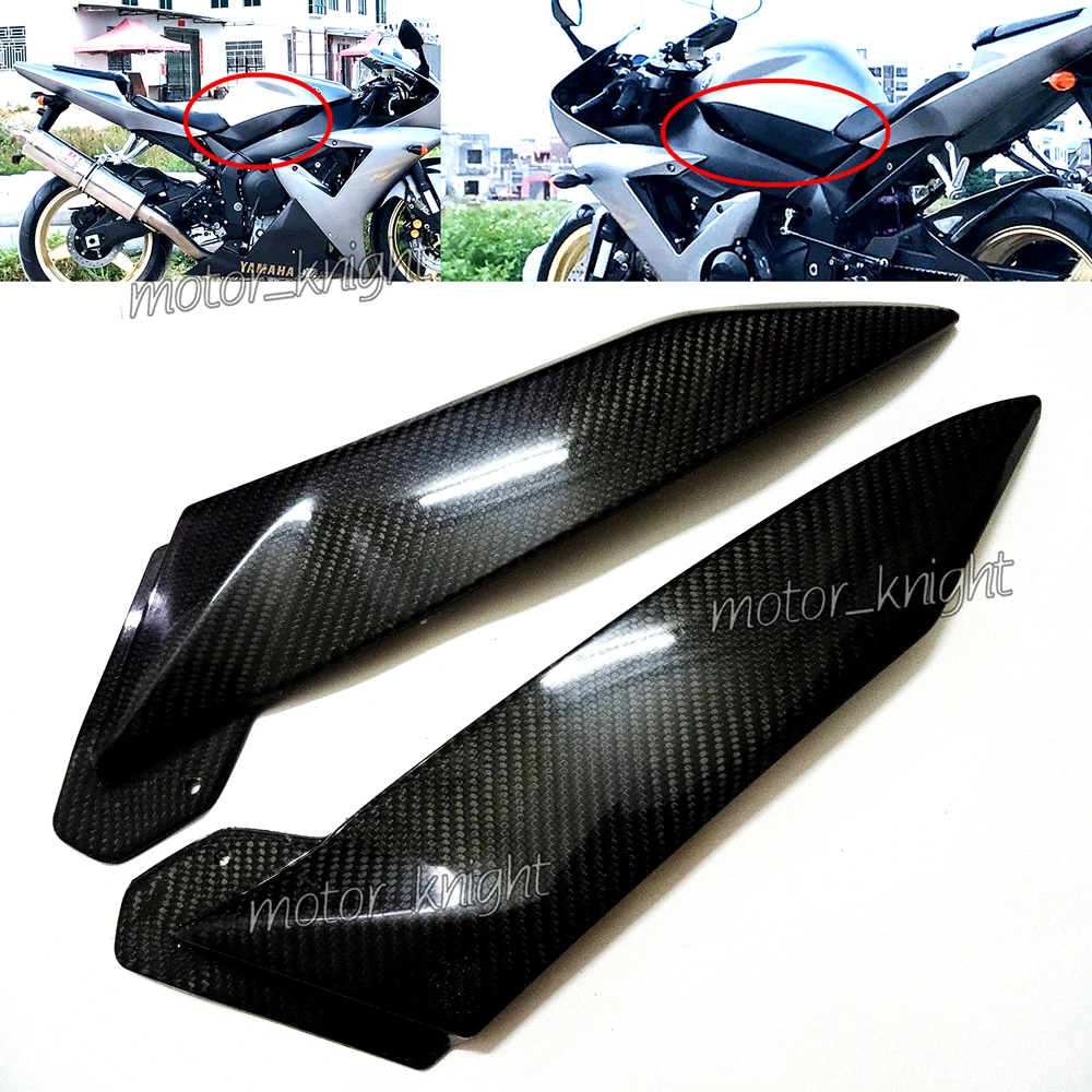 2 шт. боковые обтекатели для бака из углеродного волокна Yamaha YZF R1 2002 2003 YZF-R1 02-03 YZFR1 |