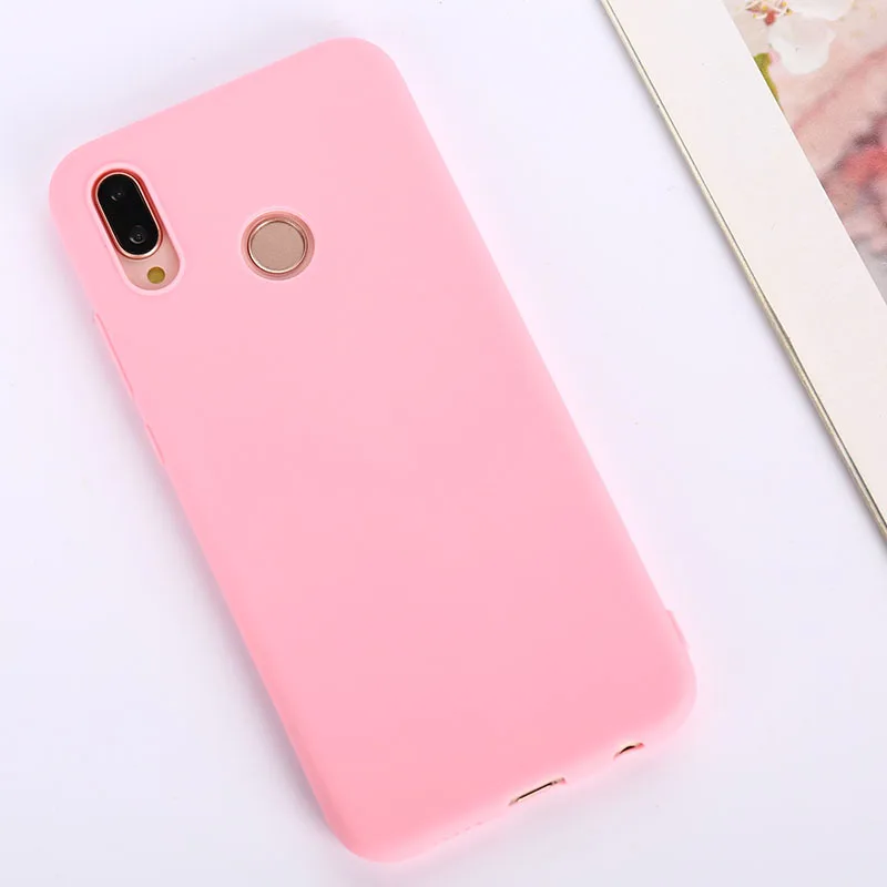 Rose Red Матовый ТПУ карамельного цвета чехол для huawei P Smart Y6 Y7 Y9 Y5 P20 P30 Pro Коврики 20 10 Lite Honor 20 10i 20i 8X 9X Pro 9 10 Чехол - Color: Rose Red