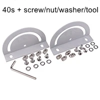 40s-with screw nut Крестообразная Соединительная пластина рулевого управления угловой кронштейн для алюминиевой экструзии серии 3030 4040 с винтом/шайбой/инструментом - Цвет: 40s-with screw nut