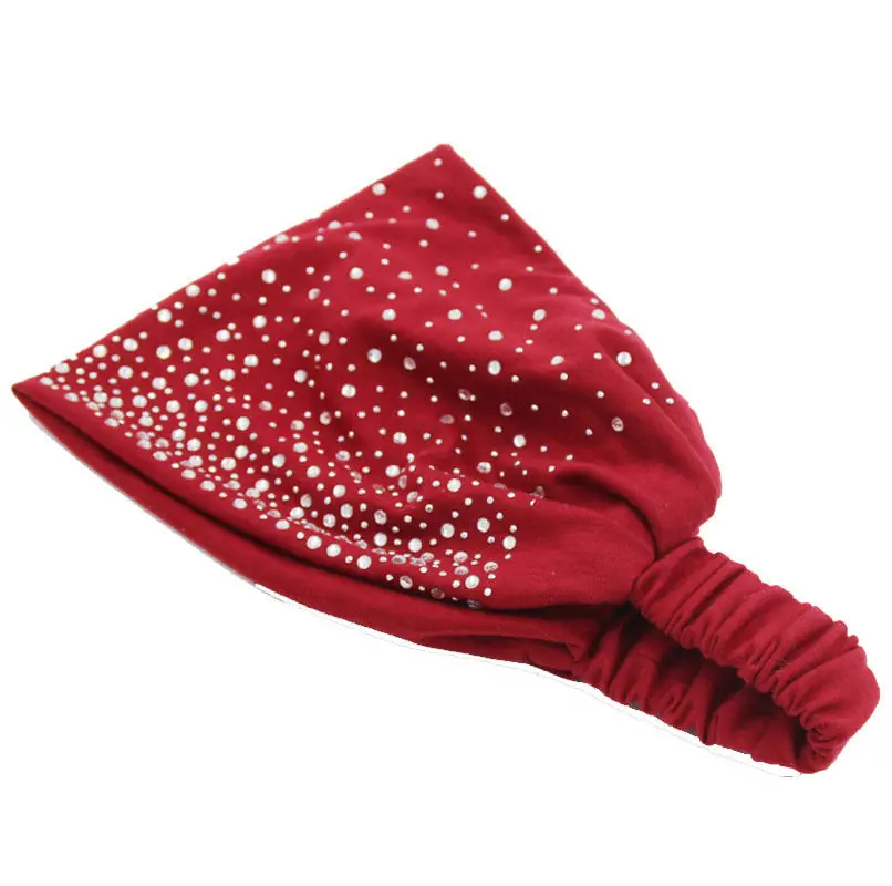 Женская широкая тканевая повязка на голову искусственная хлопчатобумажная