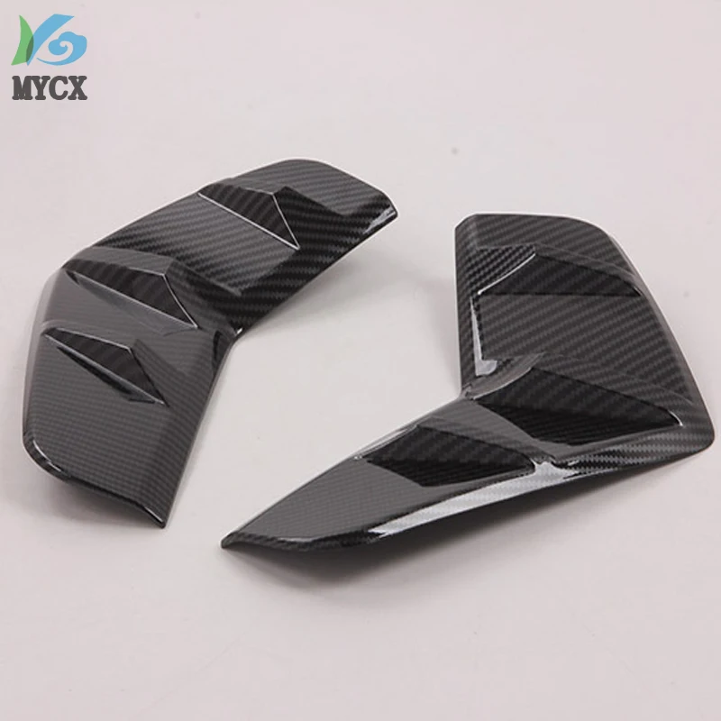 

Carbon Fiber Front Fog Lamp Light Decoration Frame Cover Trim For Toyota RAV4 RAV 4 2019 2020 Car Accessories