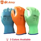 12 пар цветных защитных перчаток для садоводства, белые полиуретановые перчатки для погружения в ладони.