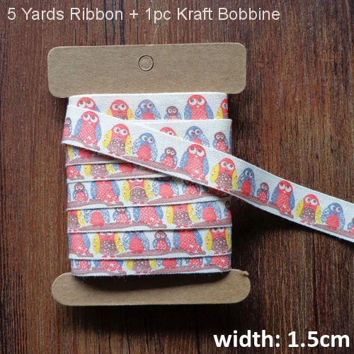 5 Yards 5 ярдов ручной работы печатная хлопковая лента DIY романтическая подарочная оберточная лента DIY швейная ткань Швейные украшения для упаковки тесьма - Цвет: 5 Yards