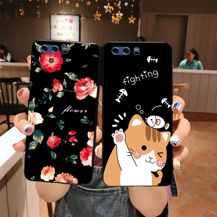 Мягкий TPU чехол для huawei P10 силиконовый кожаный Капа Мягкие силиконовые чехлы