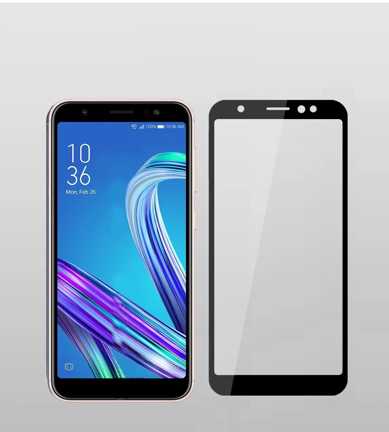 2 шт Полное стекло ZenFone Max M1 ZB 555KL закаленное для ASUS 555 KL X00PD защита экрана|Защитные