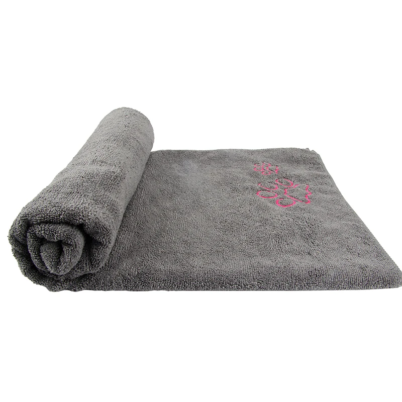 Банное полотенце для домашних животных кошек собак мягкий серый абсорбирующий