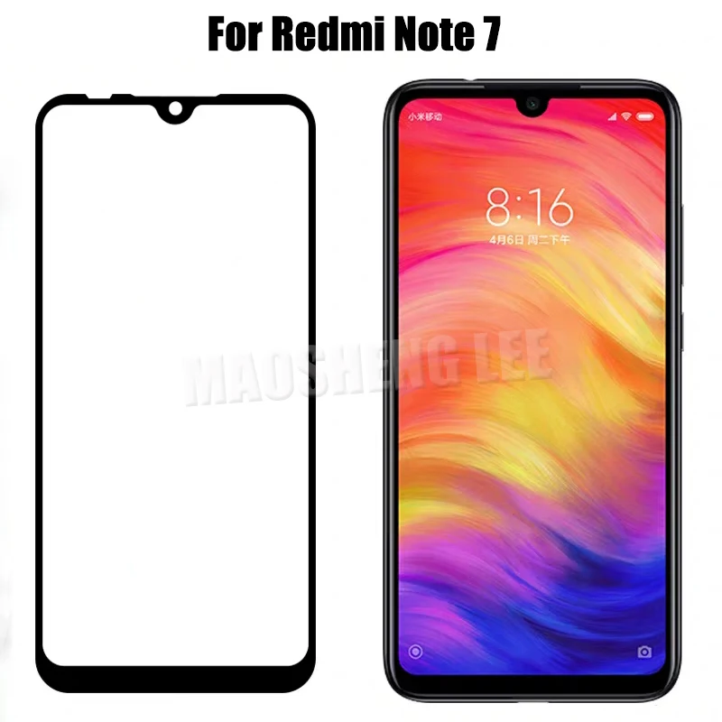 Стекло 2 шт./лот для Xiaomi Redmi Note 7 закаленное стекло Защита экрана с полным покрытием