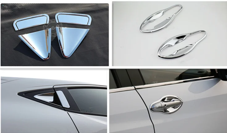 

For Honda HR-V VEZEL 2014 2015 New Chrome Car Door Handle Cup Bowl Cover Trim Free Shipping auto accessories