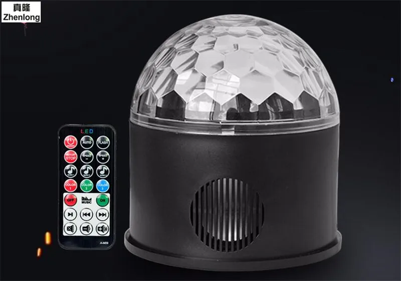 Bluetooth Play Music 9 цветов LED магический шар светильник Dj Ktv бар Свадебный сценический на