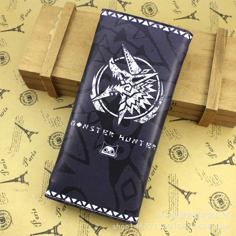 Кошелек Monster Hunter из ПУ кожи для ПК онлайн игр Длинные Короткие Кошельки на