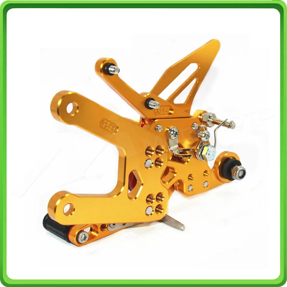 

Adjustable Rearsets Rearset Footrest Foot Rest Pegs for Yamaha R6 YZF-R6 2008 2009 2010 2011 2012 2013 2014 2015 2016 Gold