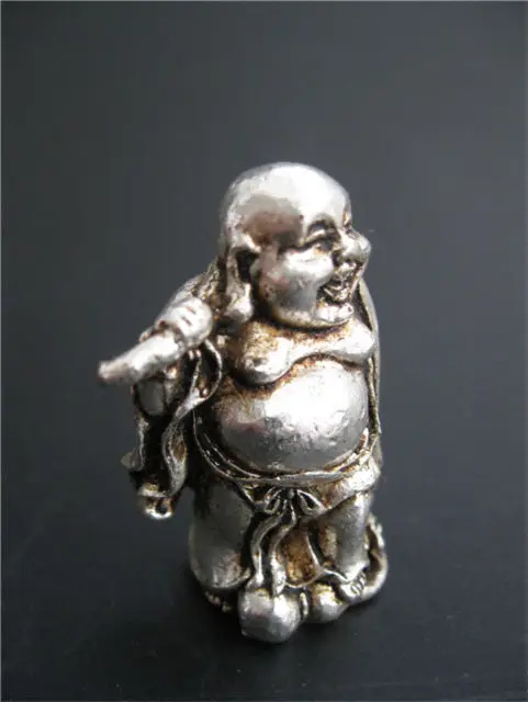 Изысканный китайский ручной работы украшенный старый миао Серебряный