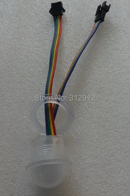 26 мм Диаметр WS2801 СВЕТОДИОДНЫЙ пиксельный модуль 1 шт. 5050 SMD RGB LED DC5V вход матовая