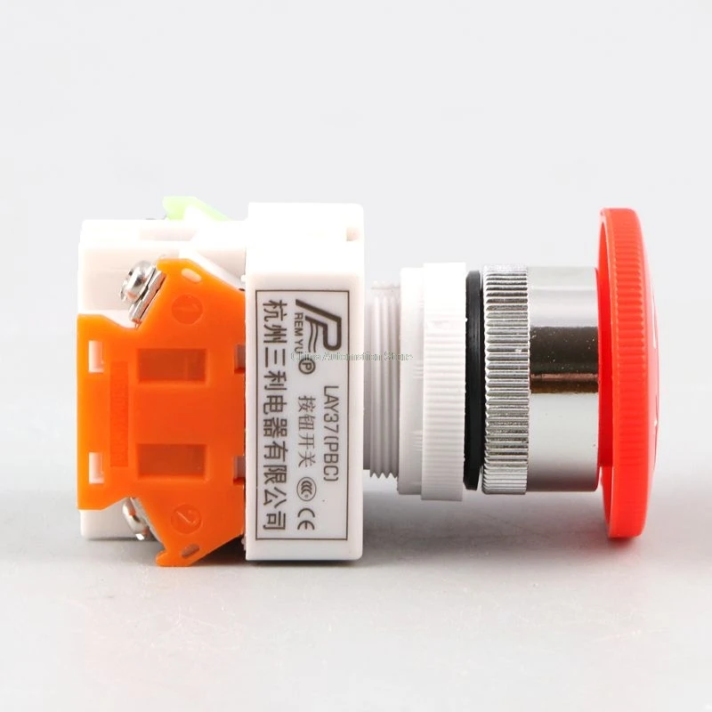1 шт. Кнопка стоп выключатель гриб NO + NC 660V 10A LAY37 11ZS|nc switch|nc no |