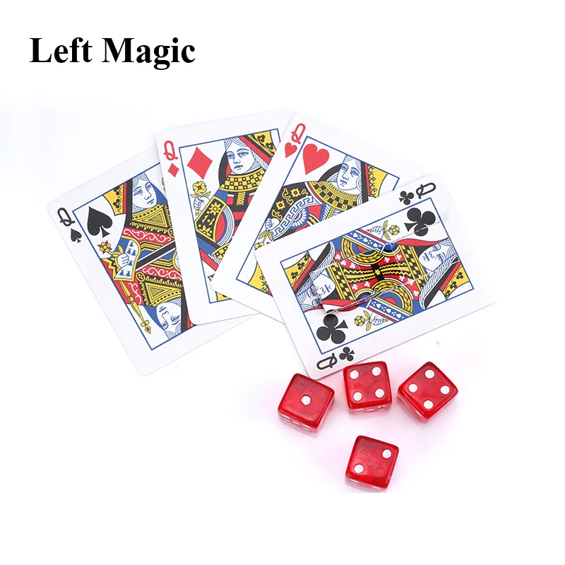 Приподнятые кости матрица магический трюк (синий или красный случайный доставка)