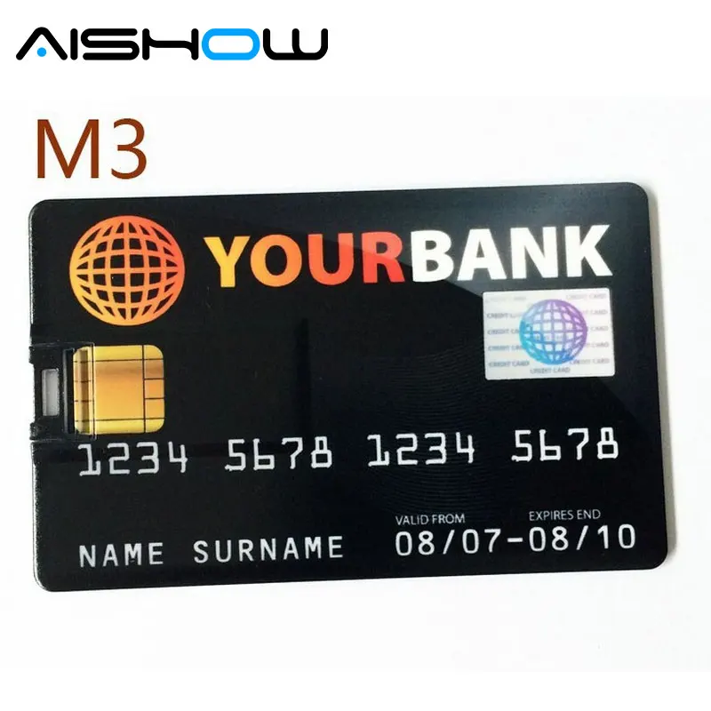 Waterproof USB Flash Drive Pen 4GB 8GB 16GB 32GB 64GB Bank Credit Card Shape Memory Stick pendrive u disk flash card | Компьютеры и