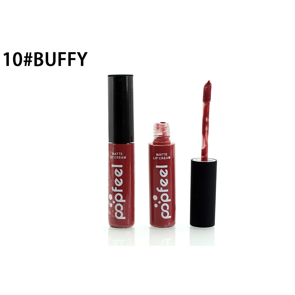 Popfeel блеск для губ длительное увлажнение Матовая жидкая губная помада Красота