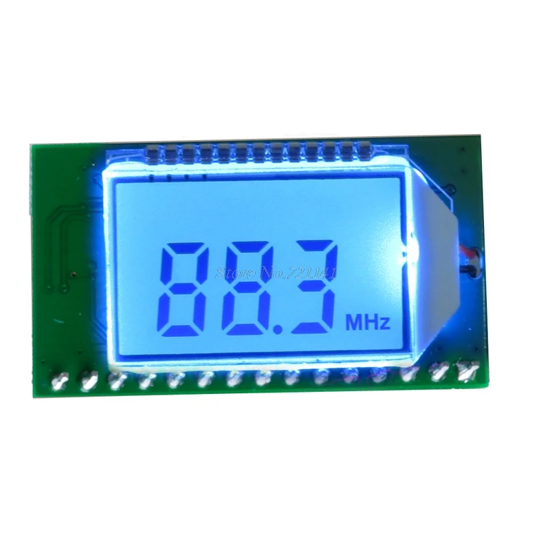 PLL LCD 87 108 МГц цифровой fm радиоприемник модуль беспроводной микрофон стерео Прямая