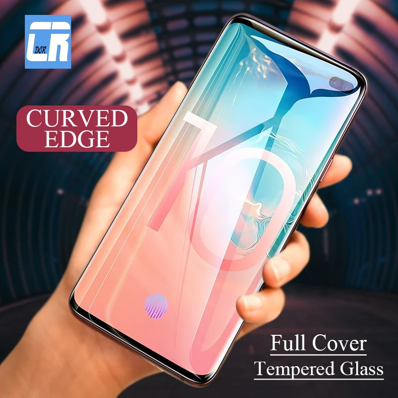 5D полное изогнутое закаленное стекло для Samsung Galaxy S10 защита экрана Plus Защитное S10e