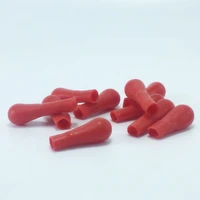 10pcslot durable dropper red rubber cap laboratory supplies