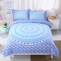 yi chu xin mandala bedding sets king size blue bohemia duvet cover set with pillowcase bedline home textile