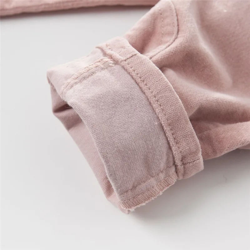 Новинка фиолетовые розовые штаны для маленьких девочек DB3953 с бантом подкладкой