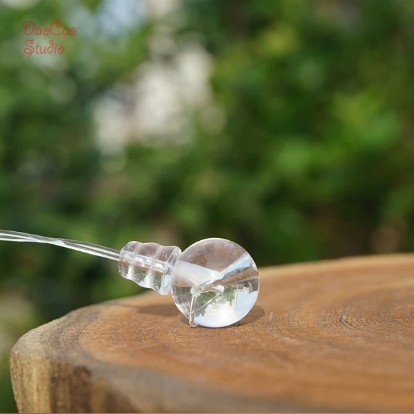 10mm 12mm 14mm Crystal Guru Bead Clear Quartz Stone Beads Mala Japa Bracelet Jewellry Findings DIY Accessories |