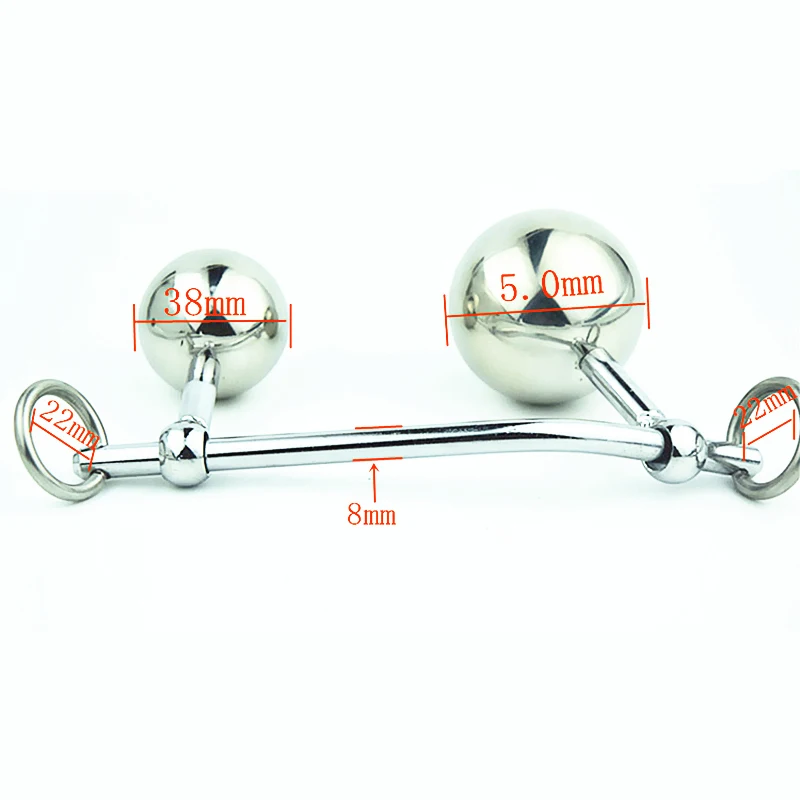 Женский анальный влагалище двойной шарик штепсельная вилка в стали пояса