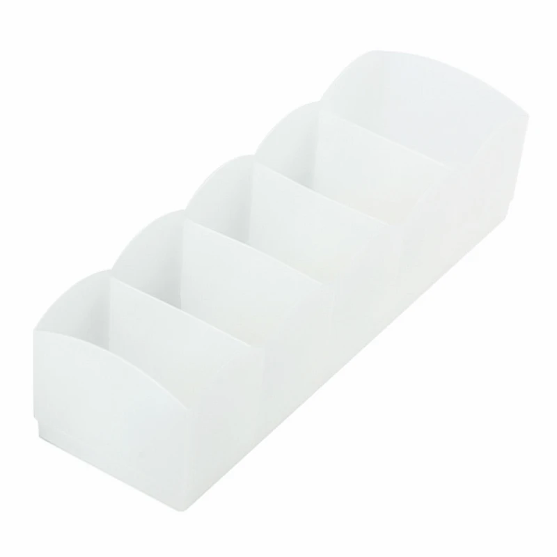27x8x6.8cm white 1 шт. 5 сеток пластиковая коробка для хранения макияжа Носки Бюстгальтер Нижнее белье Органайзер коробка для хранения в шкафу органайзер для домашнего офиса Настольные мелочи - Цвет: 27x8x6.8cm white