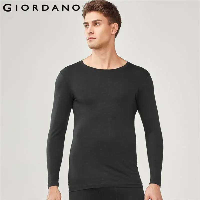 Jordano Мужская майка мужская g-грелка серия Crewneck стрейчевая с длинным рукавом Innershirt