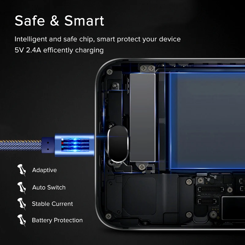 Кабель Micro USB EECPT 3A кабель для передачи данных быстрая зарядка usb зарядки телефона