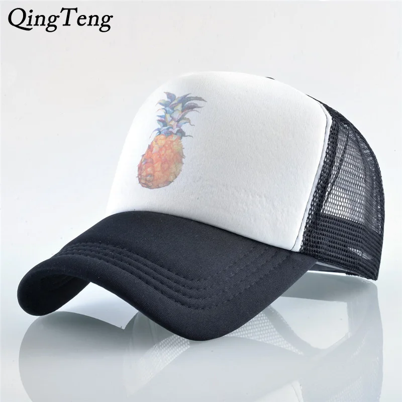 Бейсболка с ананасом для мужчин и женщин модная кепка отдыха на открытом воздухе