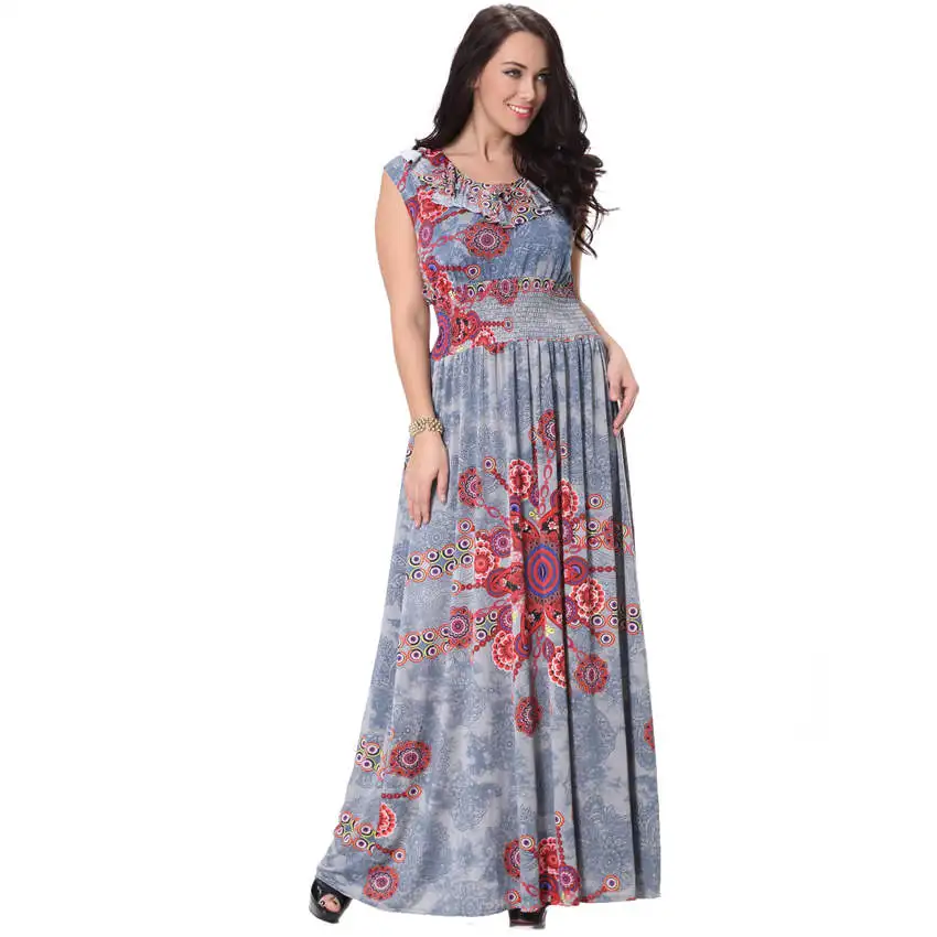 Сексуальное женское платье ete 2018 Осеннее без рукавов большие размеры Украина 7XL