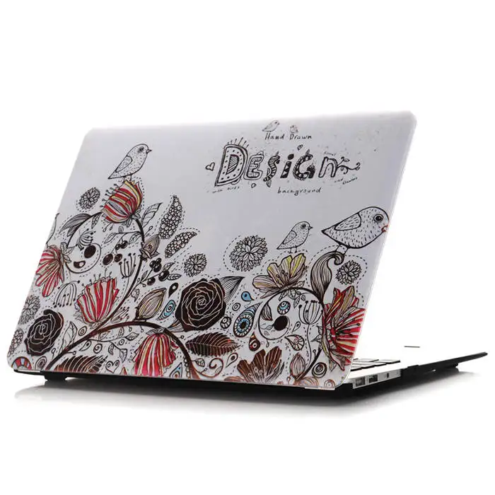 Новый цветной матовый чехол с мультяшным рисунком для Apple macbook Air Pro Retina 11 12 13 15