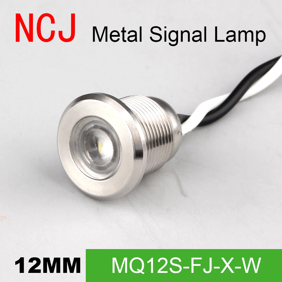 NCJ 8мм Индикатор светодиодный LED индикатор Сигнальная лампа Контрольная лампа Светодиодный индикатор Лодка Автомобиль Панель 3В 6В 12В 24В 110В 220В