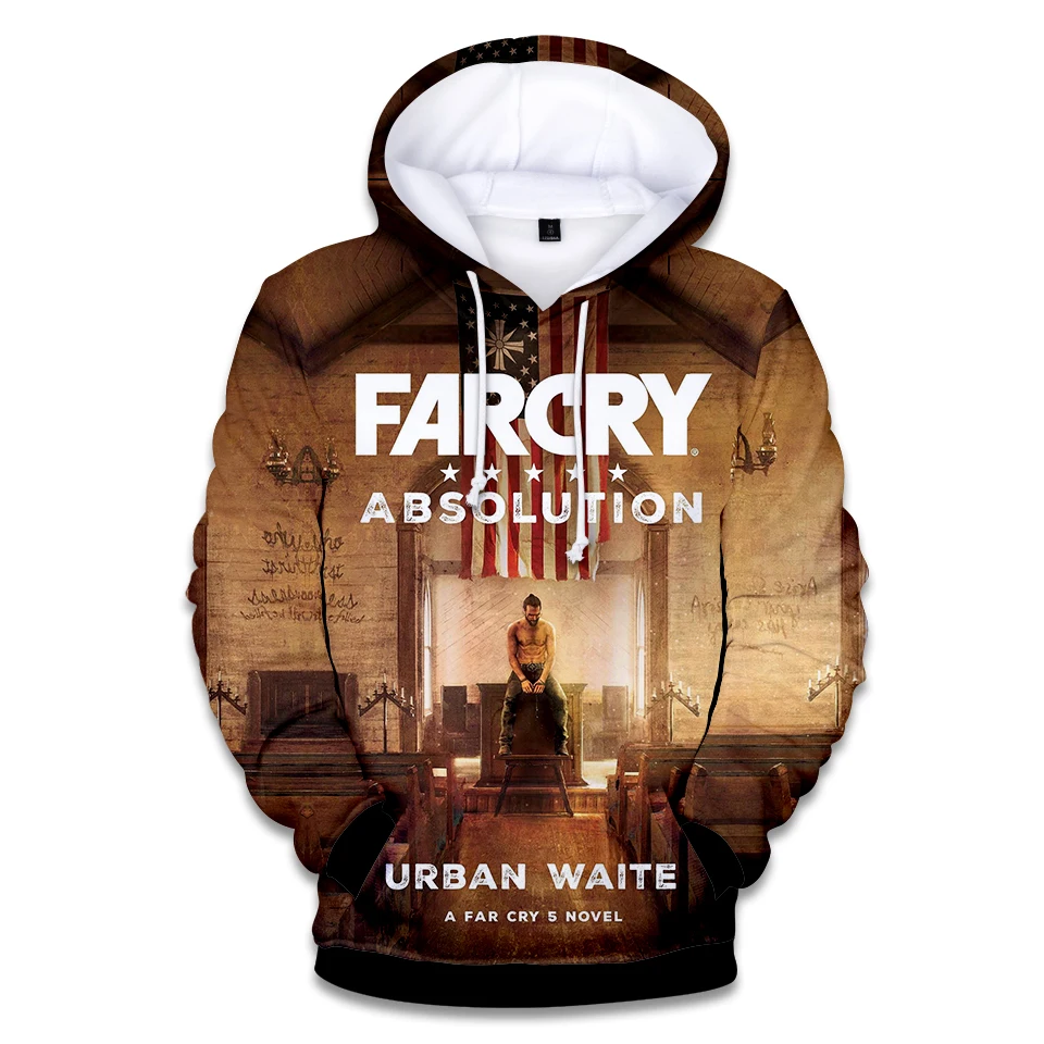 Ar 2019 Новейшая игра Far Cry 5 3D принт для женщин и мужчин с капюшоном модные худи