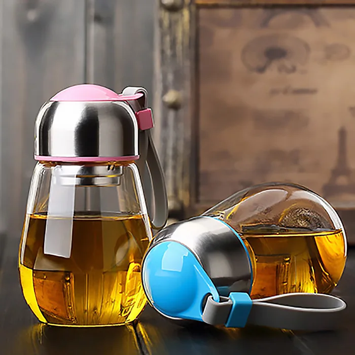 Простая стеклянная бутылка для воды в стиле пингвина с кувшин портативный милый